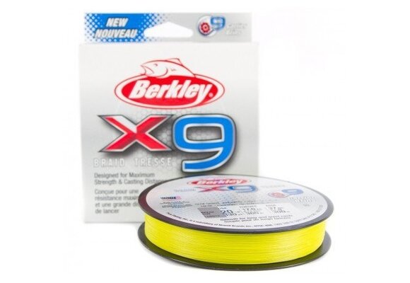 X 9 BRAID FLUO GROEN 0.25 MM
