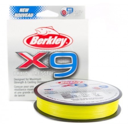 X 9 BRAID FLUO GROEN 0.25 MM