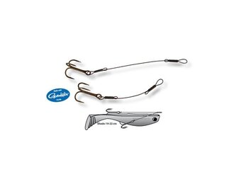 SHAD DOUBLE WIRE STINGER 12.8 CM 13B #1 40 LB P/2