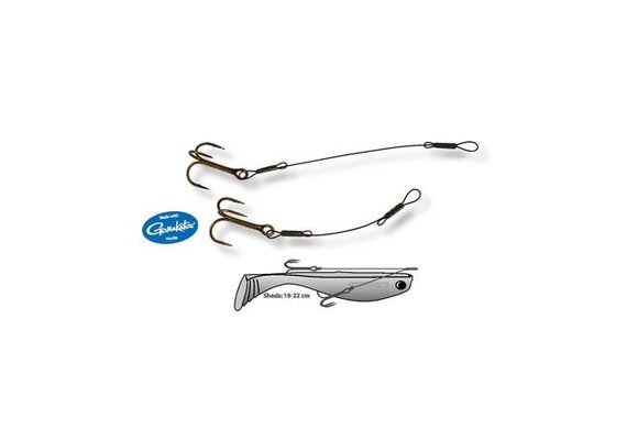 SHAD DOUBLE WIRE STINGER 12.8 CM 13B #1 40 LB P/2