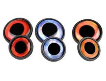BIG EYE SCREW 12MM ORANGE P/4
