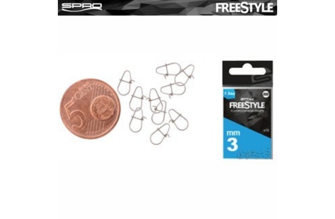 FREESTYLE RELOAD FLUORO SNAPS 3 MM P/10