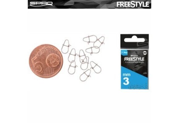 FREESTYLE RELOAD FLUORO SNAPS 3 MM P/10