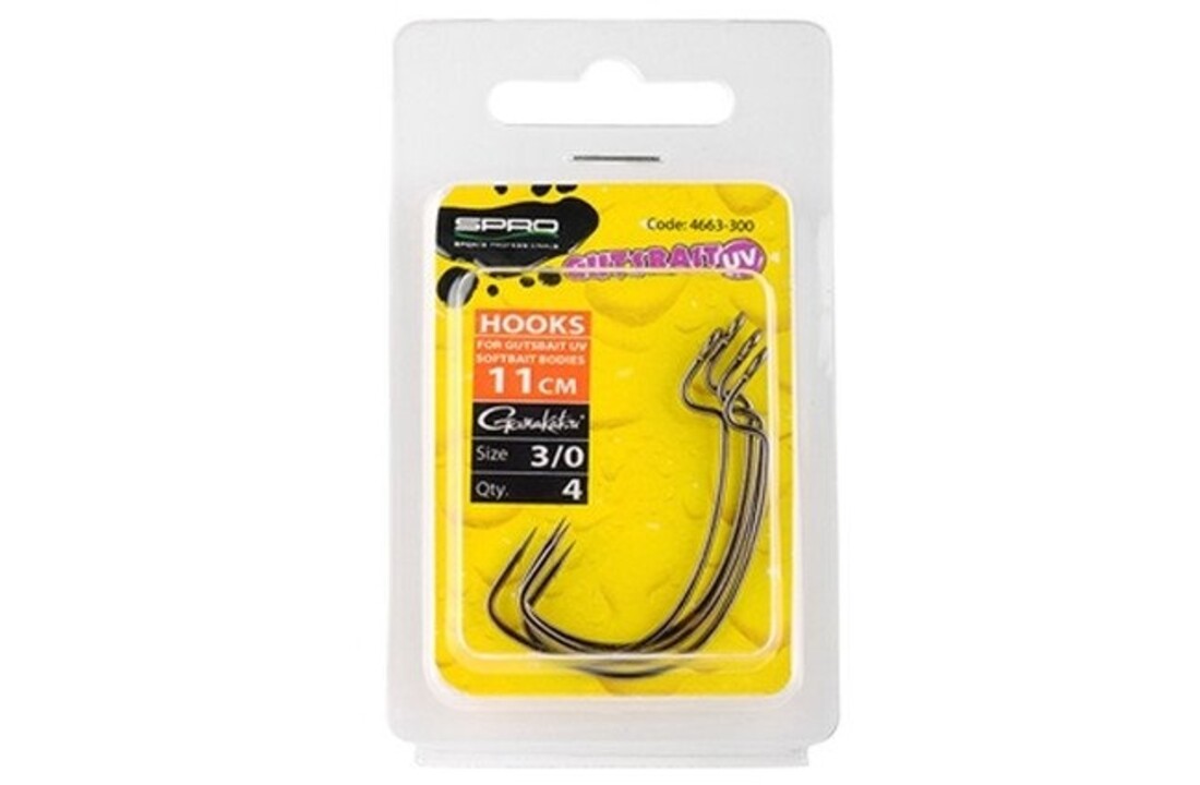 GUTSBAIT UV 9.5 CM HOOKS #2/0 P/4
