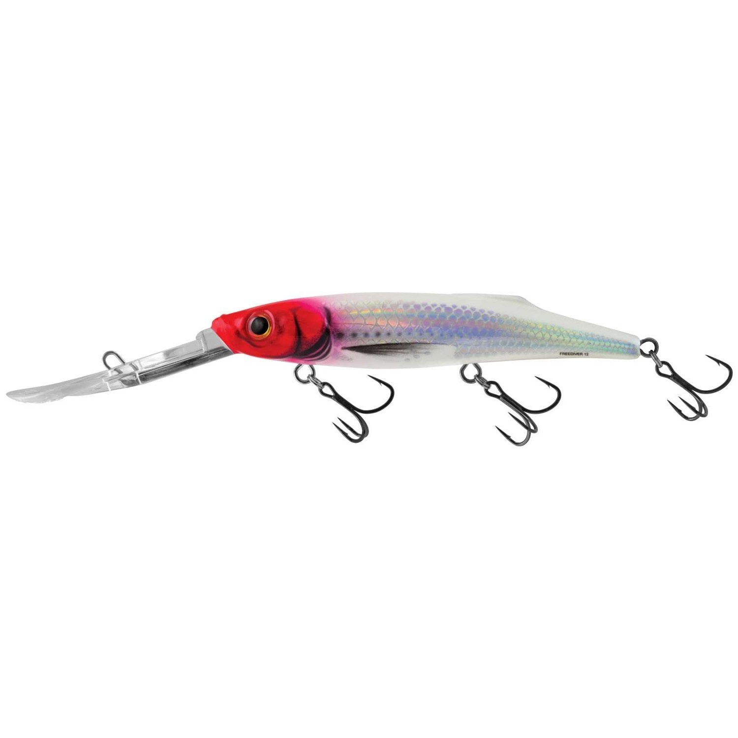 SALMO FREEDIVER SUPER DEEP RUNNER 12 CM HOL RED HEAD