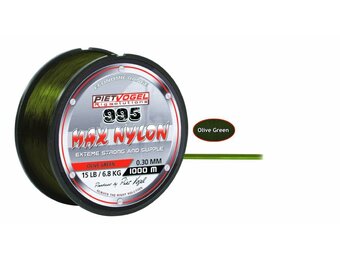 RIG SOLUTIONS 995 MAX NYLON 0.35MM OLIVE GREEN 25 LB 1000M