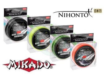 NIHONTO FINE BRAID 0.06MM 150M 3.25KG FLUO 4 STRAND ROUND BRAID + FREE SOFTLURES