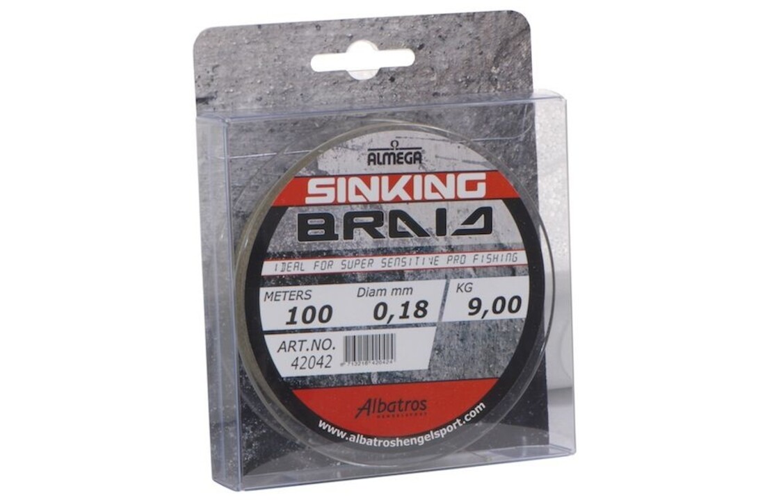 ALMEGA SINKING BRAID 0.12MM 100M