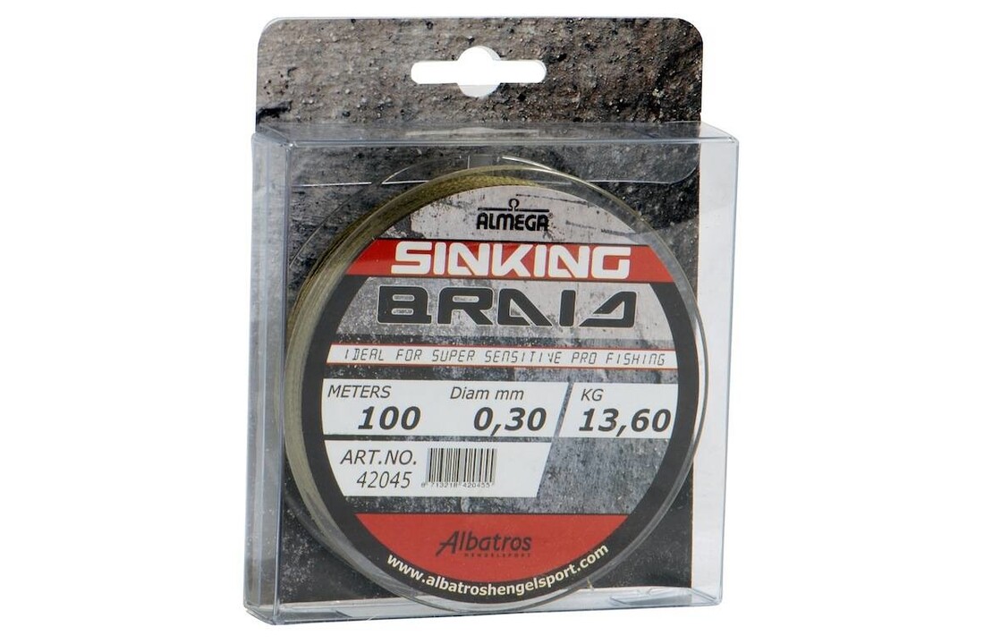 ALMEGA SINKING BRAID 0.12MM 100M