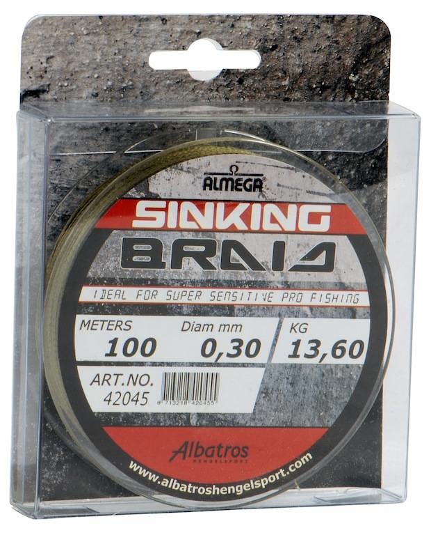 ALMEGA SINKING BRAID 0.12MM 100M