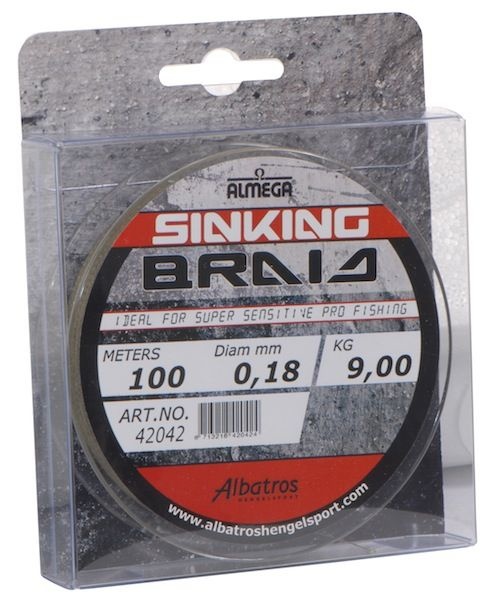ALMEGA SINKING BRAID 0.12MM 100M