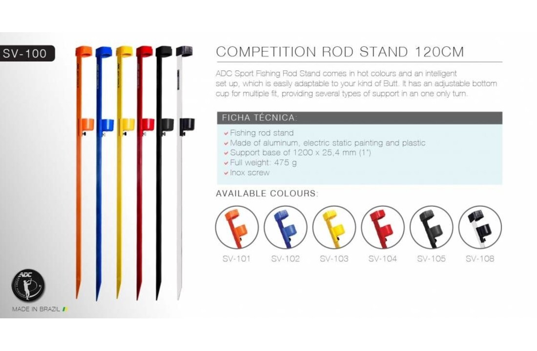 ALU STRANDSTEUN 120 CM WIT