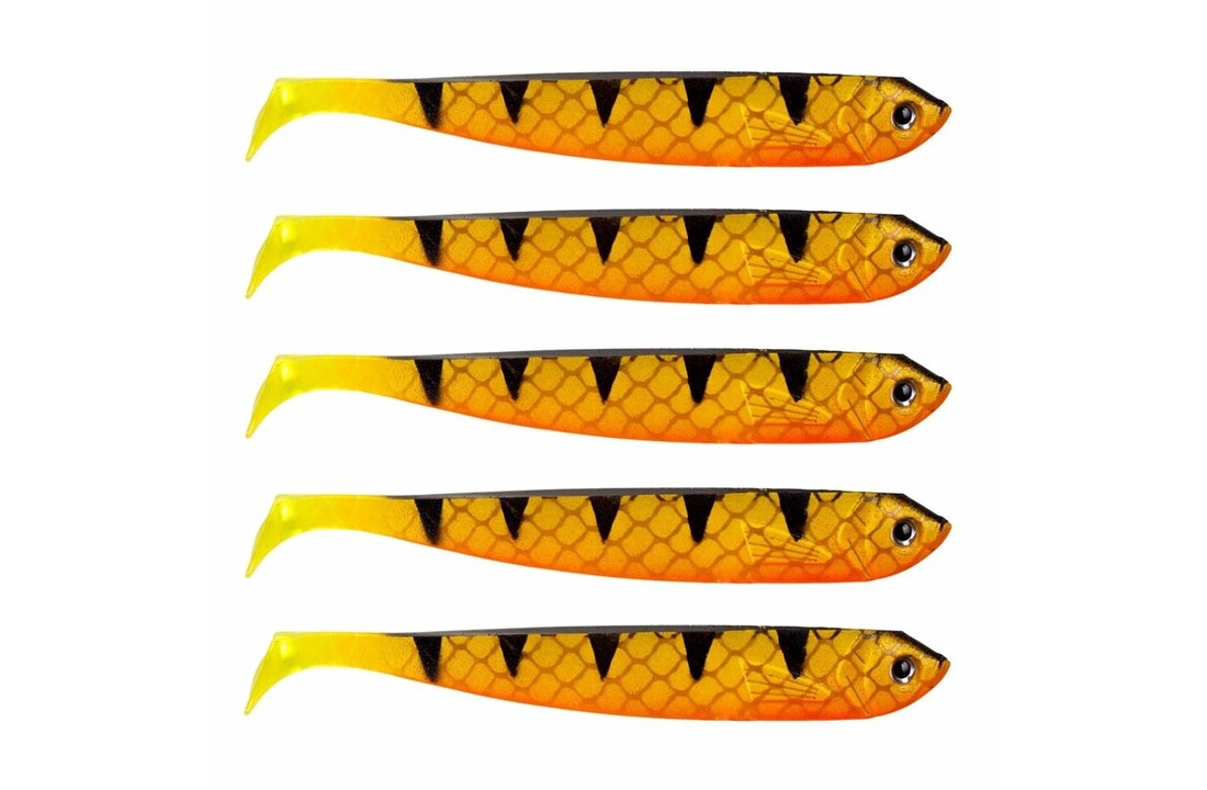 DER ZANDER GUMMIFISCH 12 CM UV BARSCH P/5