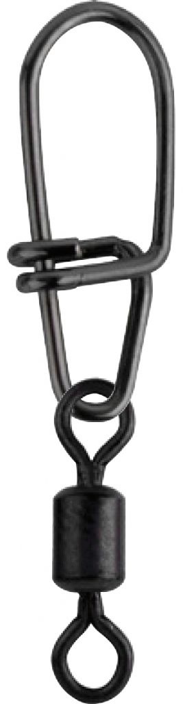 MATT BLACK SECURE SNAP + ROLLING SWIVEL #2+7 P/5