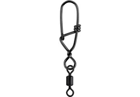 MATT BLACK SNAGLESS SNAP + ROLLING SWIVEL #00+12 P/10