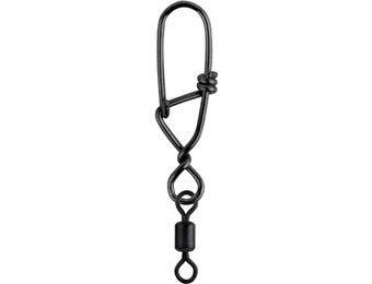 MATT BLACK SNAGLESS SNAP + ROLLING SWIVEL #00+12 P/10