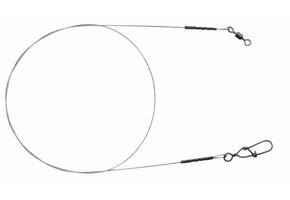 MATT BLACK LEADER 7X7 WIRE 20 CM 0.27MM 5KG P/2