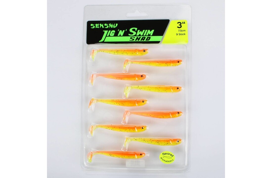 JIG 'N' SWIM SHAD 7.5 CM FRUITGAME UV P/9