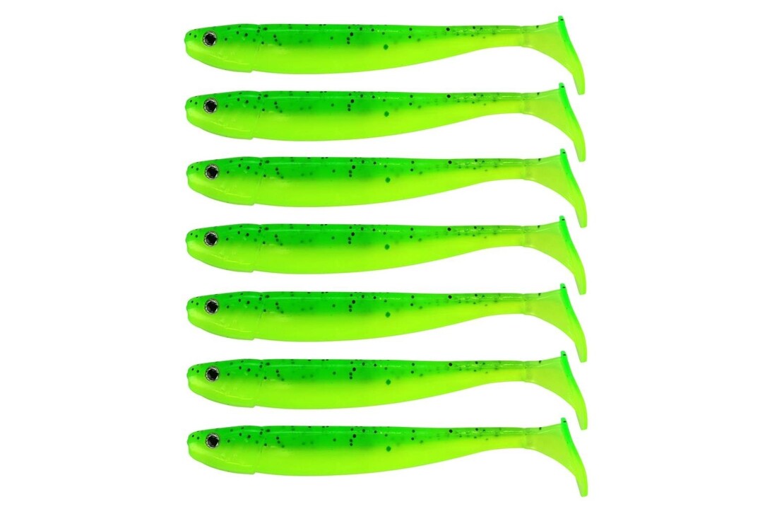 JIG 'N' SWIM SHAD 7.5 CM CHARTREUSE BANDIT UV P/9