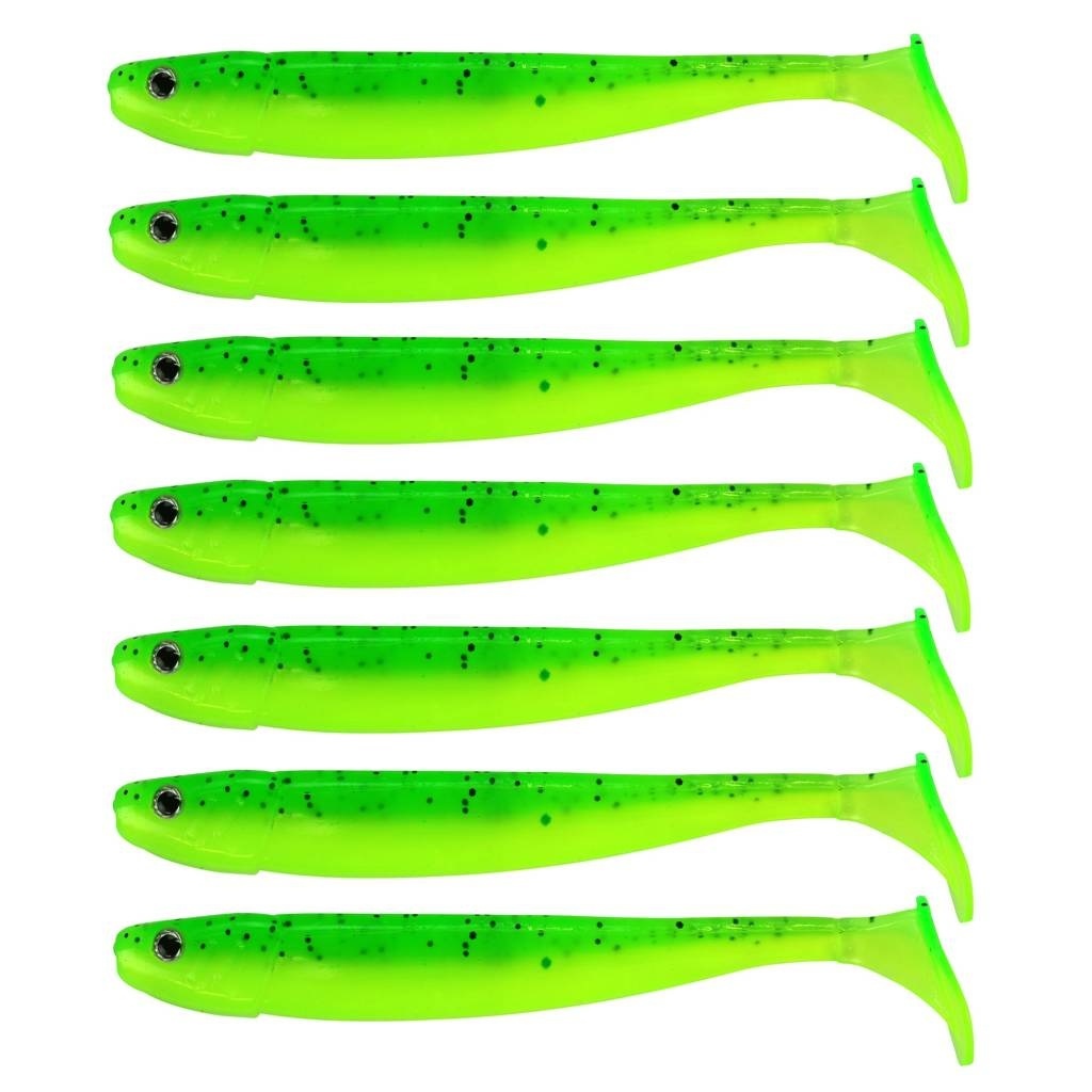 JIG 'N' SWIM SHAD 7.5 CM CHARTREUSE BANDIT UV P/9