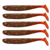 JIG 'N' SWIM SHAD 7.5 CM MOTOROIL GLITTER UV P/9