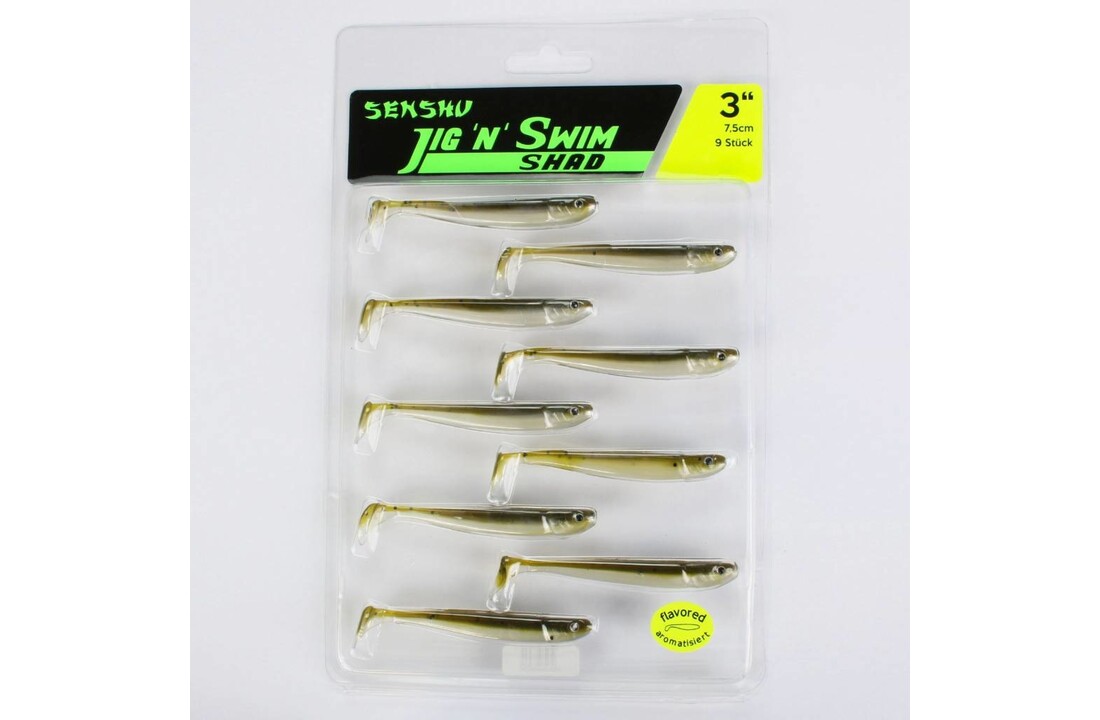 JIG 'N' SWIM SHAD 7.5 CM PUMPKIN POLICE P/9