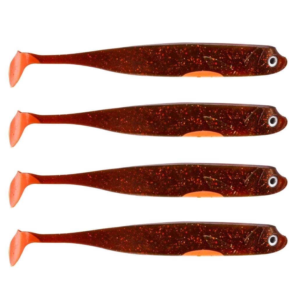 DER ZANDER GUMMIFISCH 12 CM UV MOTOROIL P/5