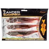 DER ZANDER GUMMIFISCH 12 CM UV MOTOROIL P/5