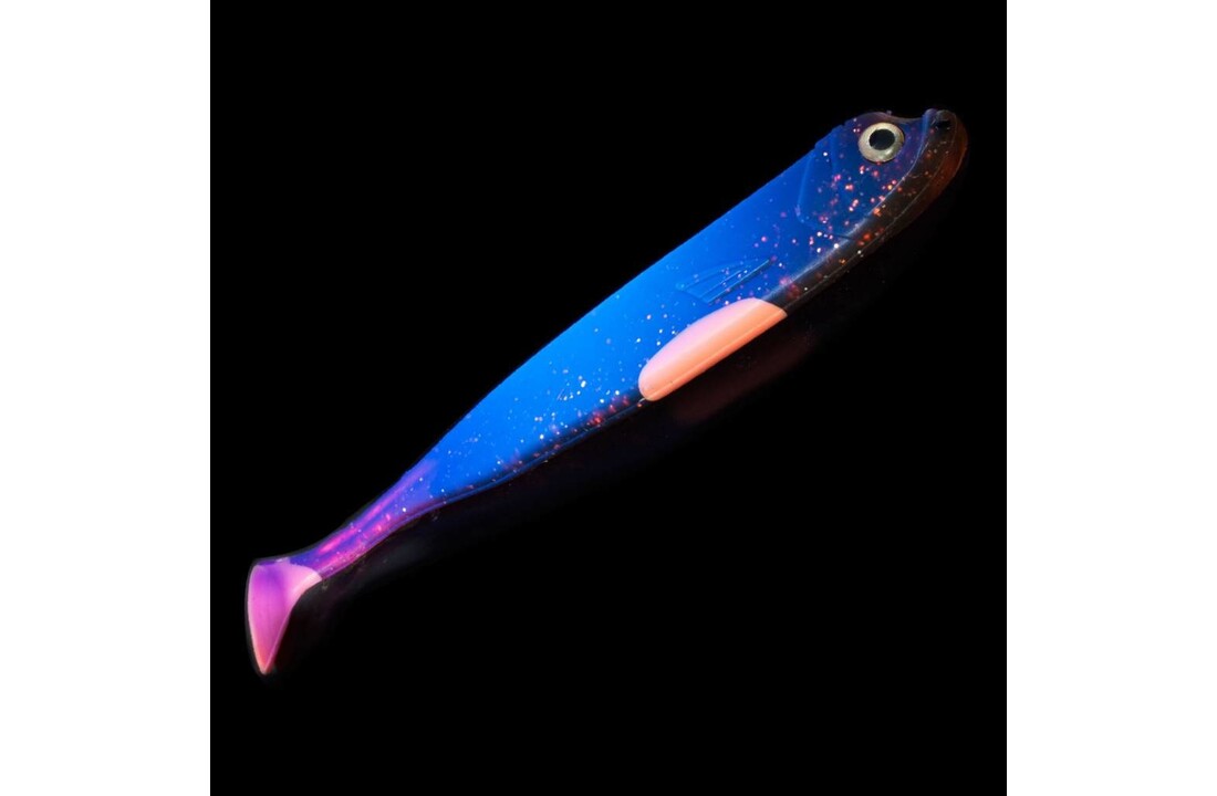 DER ZANDER GUMMIFISCH 12 CM UV MOTOROIL P/5