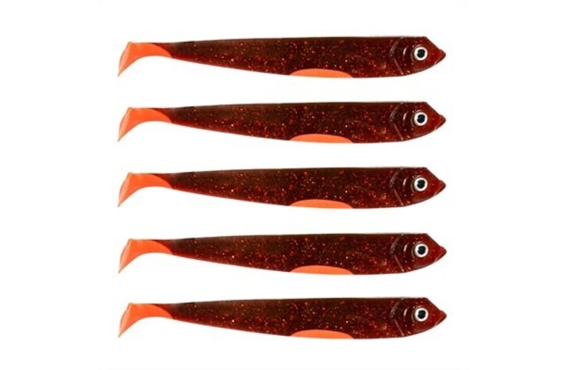 DER ZANDER GUMMIFISCH 12 CM UV MOTOROIL P/5