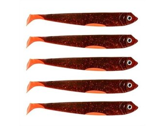 DER ZANDER GUMMIFISCH 12 CM UV MOTOROIL P/5