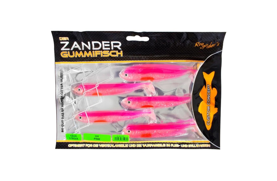 DER ZANDER GUMMIFISCH UV PINK