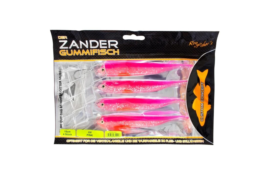 DER ZANDER GUMMIFISCH UV PINK