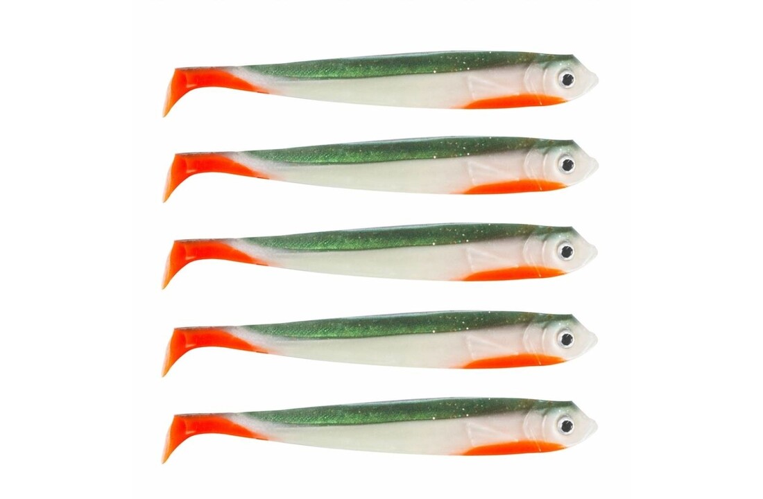 DER ZANDER GUMMIFISCH 15 CM UV HOT NATURAL P/4