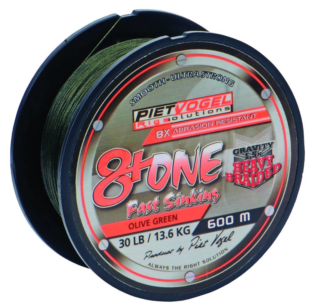 RIG SOLUTIONS 8+ONE BRAID 0.25MM OLIVE GREEN 20 LB 600M