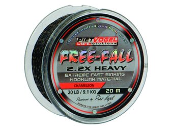 RIG SOLUTIONS FREE-FALL HOOKLINK MATERIAL 20 LB CHAMELEON 20M