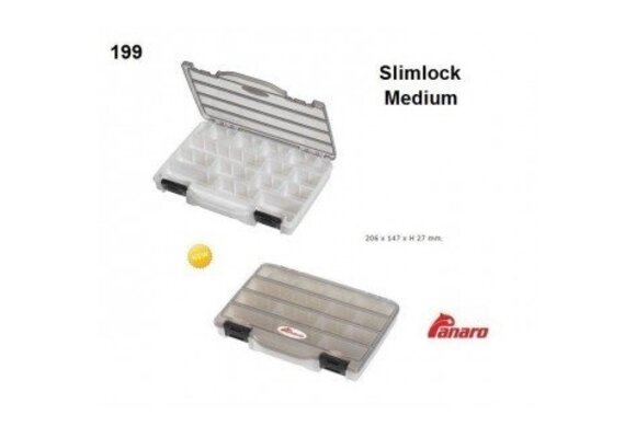 SLIMLOCK LARGE LAAG MODEL TACKLE-BOX 28 X 19 X 3CM