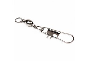 BARREL SWIVELS MET INTERLOCK SNAP #1/0 P/10