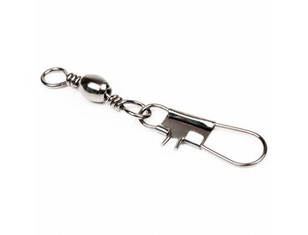 BARREL SWIVELS MET INTERLOCK SNAP #1/0 P/10