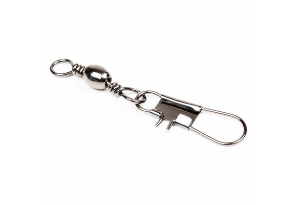BARREL SWIVELS MET INTERLOCK SNAP #1/0 P/10