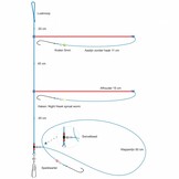 PLATVIS ONDERLIJN 2 X 15 CM KUNSTSTOF AFHOUDER + SWIVELBEAD #1