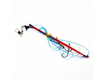 PLATVIS ONDERLIJN 2 X 15 CM KUNSTSTOF AFHOUDER + SWIVELTEE #1