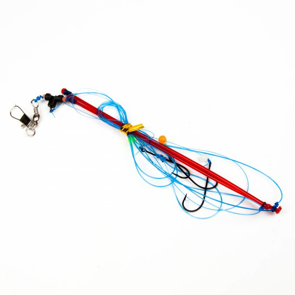 PLATVIS ONDERLIJN 2 X 15 CM KUNSTSTOF AFHOUDER + SWIVELTEE #1