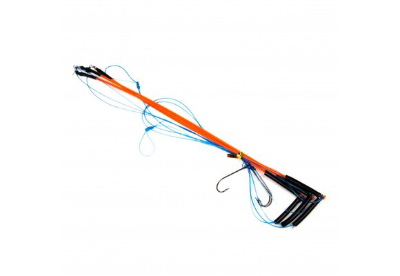 PLATVIS ONDERLIJN 3 X 25 CM KUNSTSTOF AFHOUDER + KRIMPKOUS #1