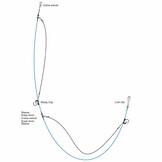 GUL ONDERLIJN 2 X 30 CM RELAY CLIP #1/0