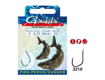 GAMAKATSU HOOK BKS-2210S PIKE PERCH 60CM