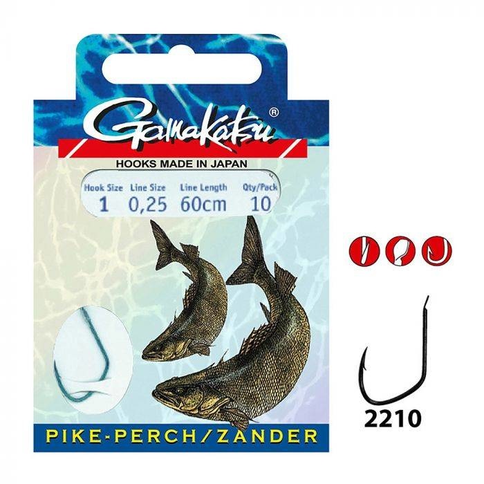 GAMAKATSU HOOK BKS-2210S PIKE PERCH 60CM