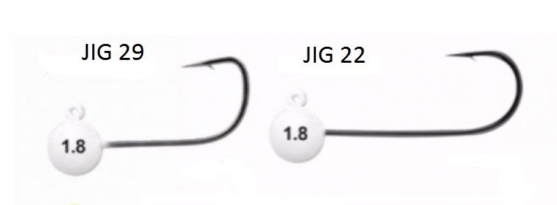 FREESTYLE MICRO JIG HEAD JIG22 #2 GLOW WHITE 3 GRAM P/4