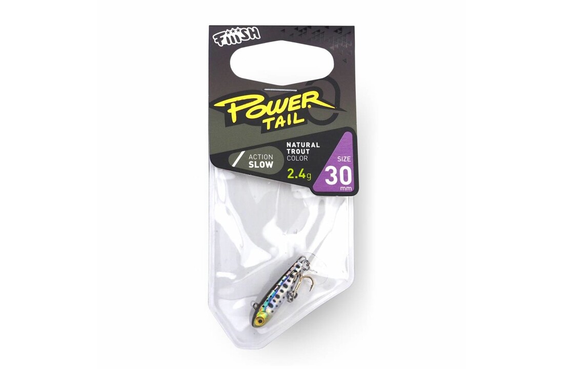 POWERTAIL 30MM SLOW 2.4 GRAM NATURAL TROUT