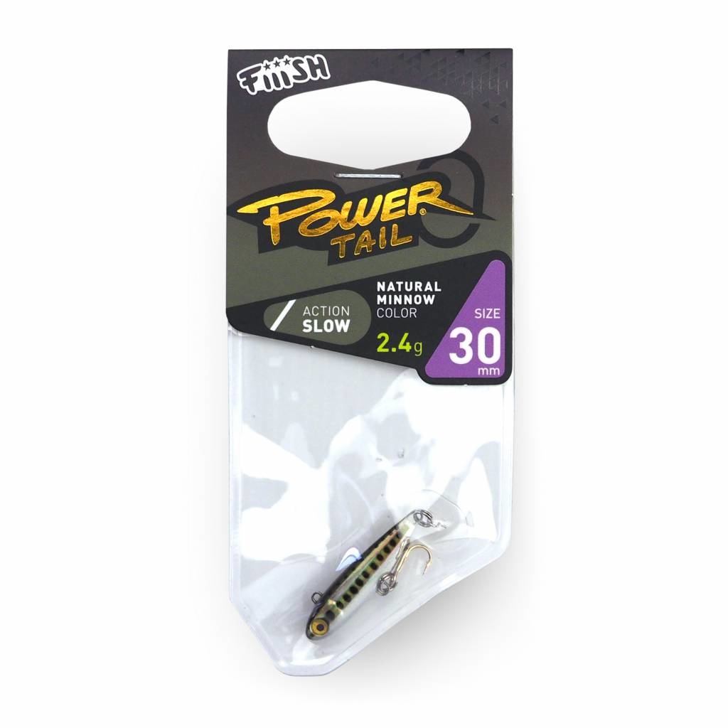 POWERTAIL 30MM SLOW 2.4 GRAM NATURAL MINNOW